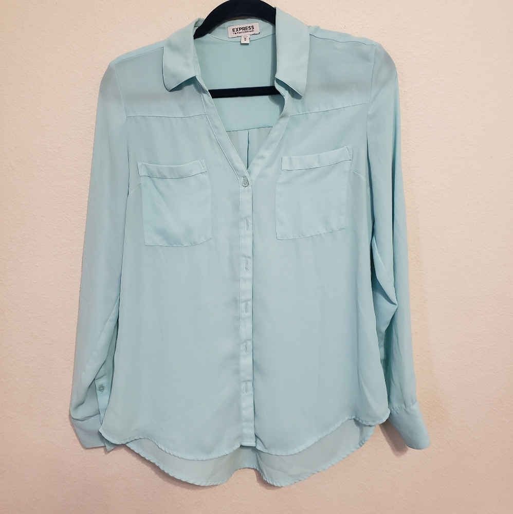 Express long sleeve button up